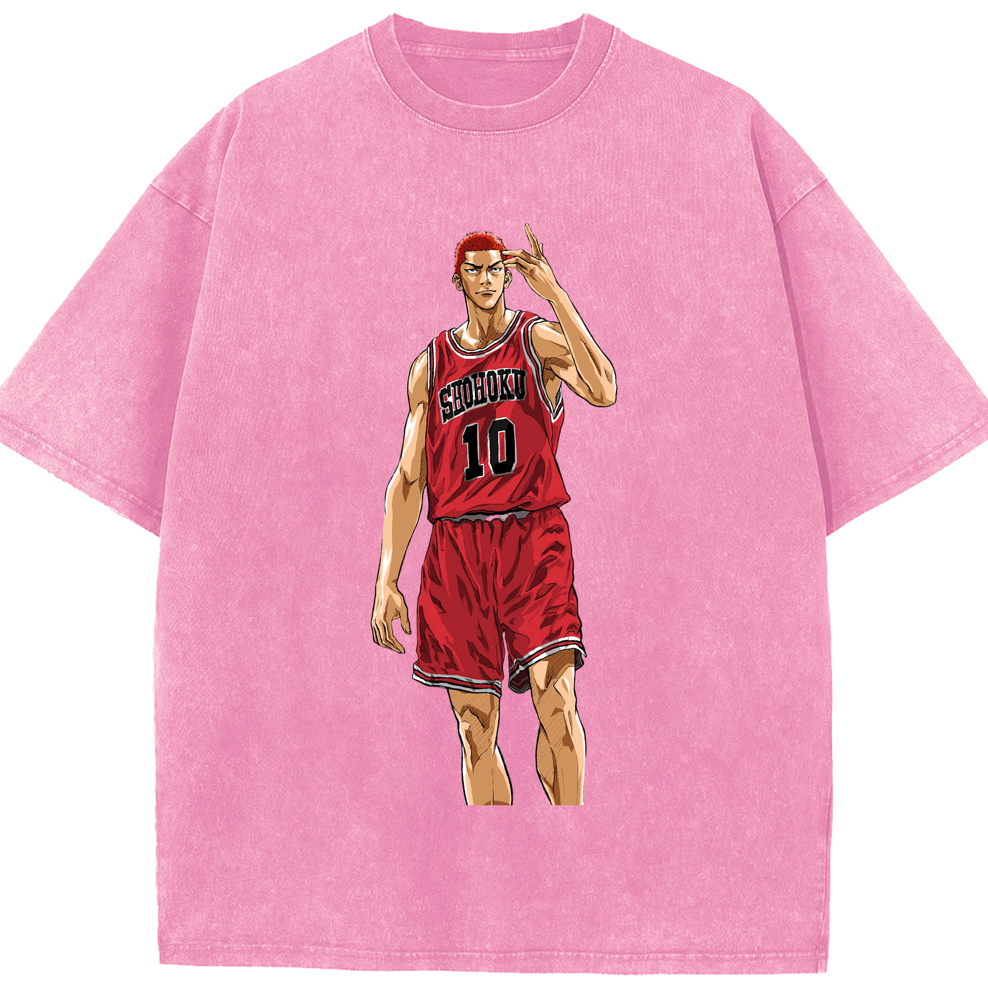 （画像用） SLAM DUNK／スラムダンク 綿100% ヴィンテージ風 半袖Tシャツ（フロントプリント）